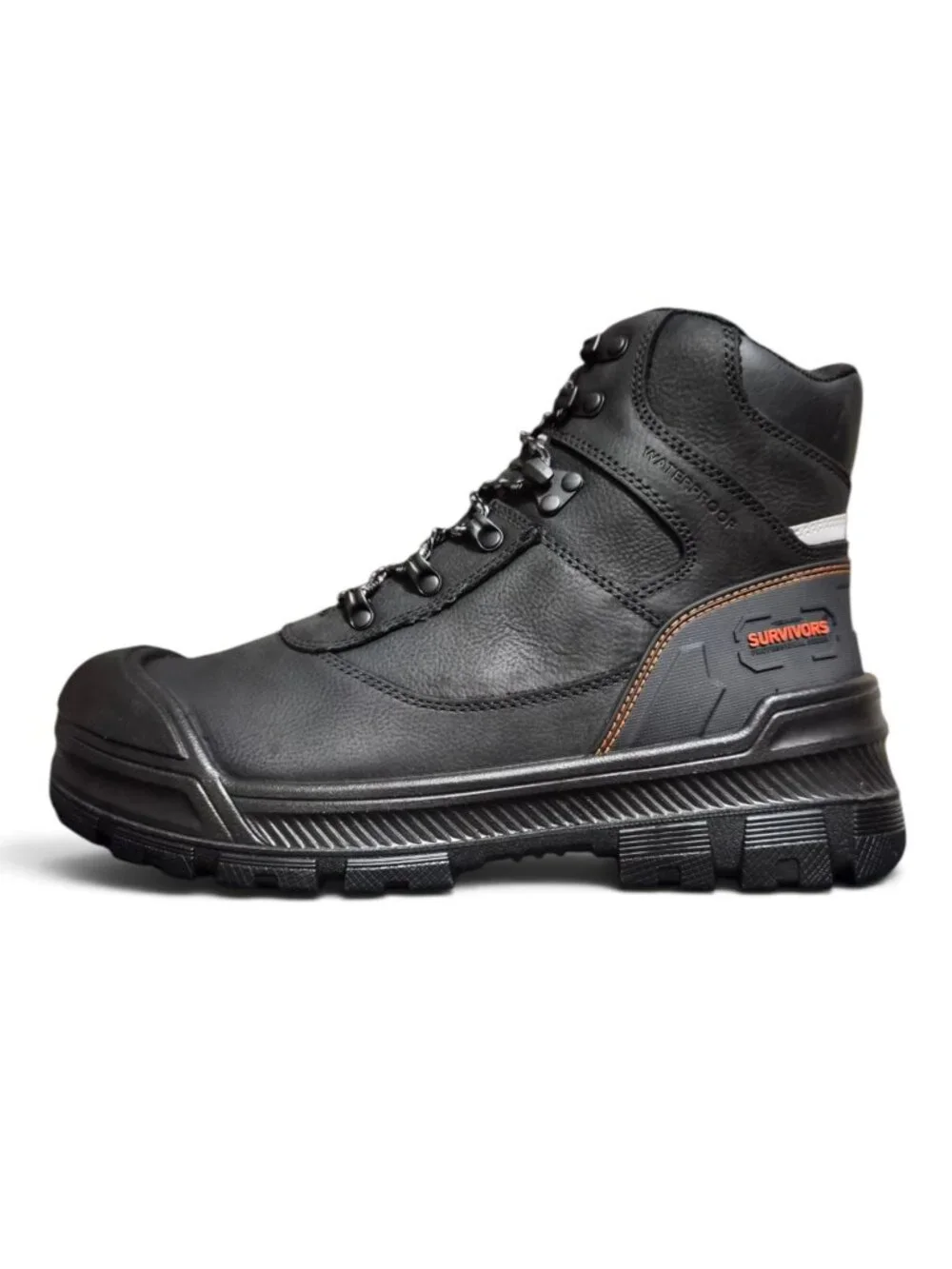 Herman Survivors Men's Groundbreaker Sz 12 Work Boots Steel Toe Waterproof Black